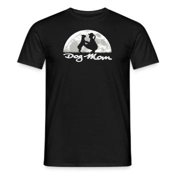 Chien Bulldog Dog Propriétaire Gechenkidee - T-shirt homme - noir - Devant - AI Model Male 178 light (178cm)