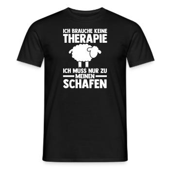 Schaf Landwirt Schäfer Geschenk - Männer T-Shirt - Schwarz - Vorne - AI Model Male 178 light (178cm)
