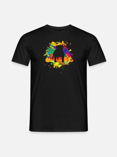 Dog Bulldog Dog Owner Gechenkidee - Men's T-Shirt - black