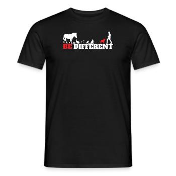 Chien Bulldog Dog Propriétaire Gechenkidee - T-shirt homme - noir - Devant - AI Model Male 178 light (178cm)