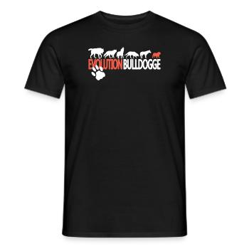Hund Bulldogge Hundebesitzer Gechenkidee - Männer T-Shirt - Schwarz - Vorne - AI Model Male 178 light (178cm)