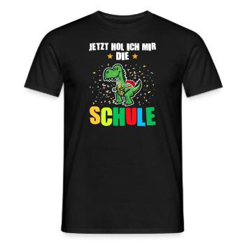 Schulkind Dino Einschulung Geschenk - Männer T-Shirt - Schwarz - Vorne - AI Model Male 178 light (178cm)
