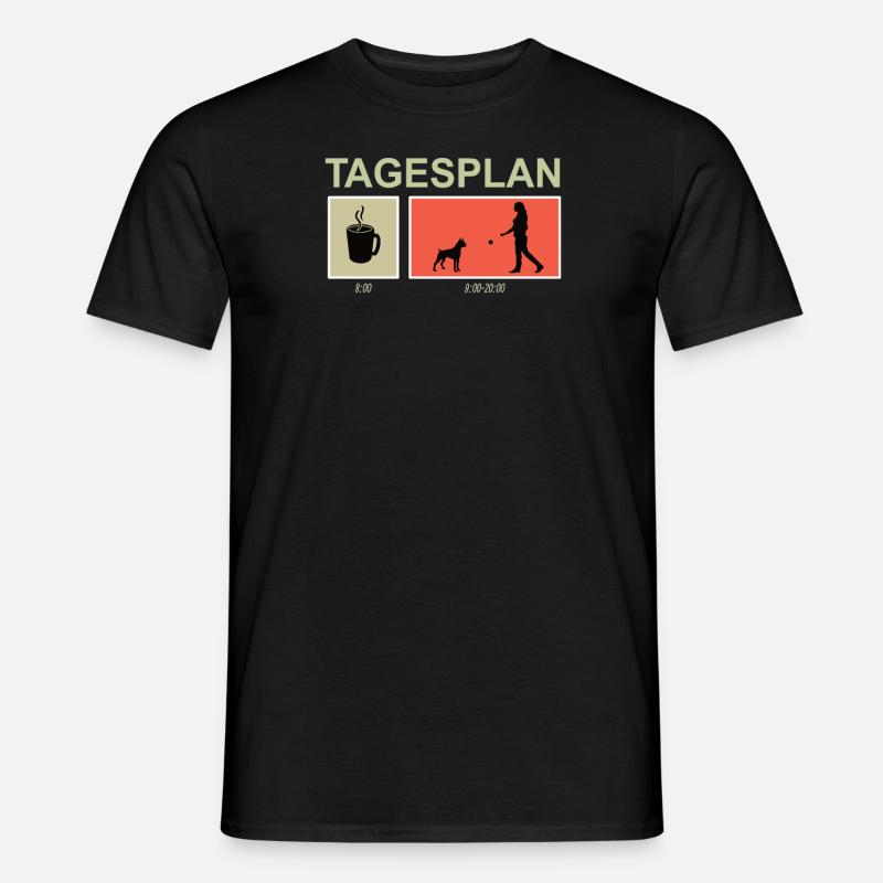 Hund Boxer Hundebesitzer Geschenkidee - Männer T-Shirt - Schwarz
