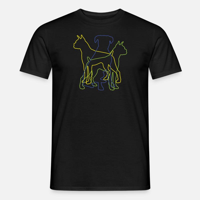 Hund Boxer Hundebesitzer Geschenkidee - Männer T-Shirt - Schwarz