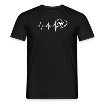 Cat Friend, Cat Accessories Gift - Men's T-Shirt - black - Front - AI Model Male 178 light (178cm)