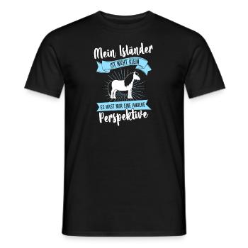 Isländer Pferd Pferdeliebhaber Geschenk - Männer T-Shirt - Schwarz - Vorne - AI Model Male 178 light (178cm)