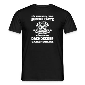 Dachdecker Beruf Dachdeckerei Geschenk - Männer T-Shirt - Schwarz - Vorne - AI Model Male 178 light (178cm)
