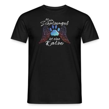 Cat Friend, Cadeau d’accessoires pour chat - T-shirt homme - noir - Devant - AI Model Male 178 light (178cm)