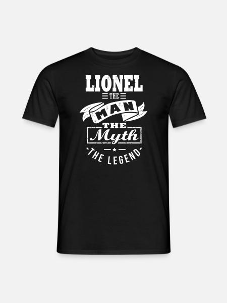 Lionel the man the myth the legend cadeau lionel - T-shirt homme - noir