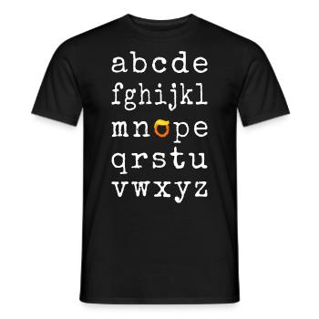 Anti- Alphabet - Nope V - Men's T-Shirt - black - Front - AI Model Male 178 light (178cm)