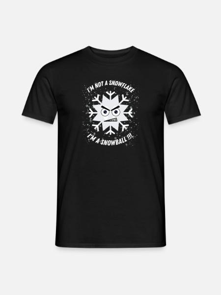 A fun t-shirt for winter - Men's T-Shirt - black