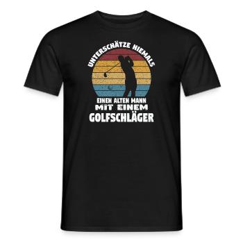Golfspieler Sport Golfspieler Geschenk - Männer T-Shirt - Schwarz - Vorne - AI Model Male 178 light (178cm)