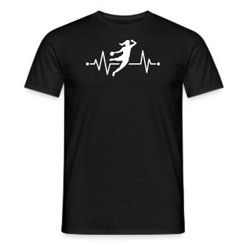 Handball Handballerin Herzschlag - T-shirt homme - noir - Devant - AI Model Male 178 light (178cm)