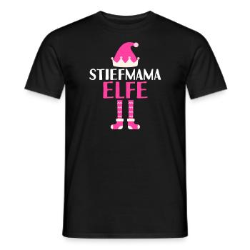 Stiefmama Elfe Bonus Mama Geschenk - Männer T-Shirt - Schwarz - Vorne - AI Model Male 178 light (178cm)