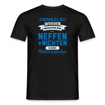 Onkel Familie Onkels Geschenk - Männer T-Shirt - Schwarz - Vorne - AI Model Male 178 light (178cm)