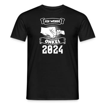 Onkel 2024 Familie Neffe Geschenk - Männer T-Shirt - Schwarz - Vorne - AI Model Male 178 light (178cm)