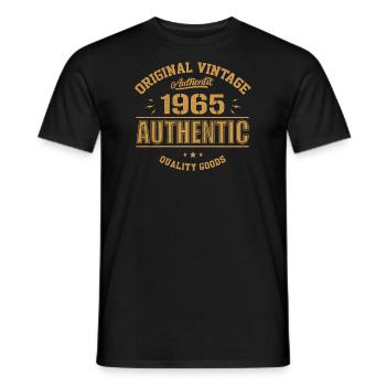 Authentic 1965 Cadeau D'anniversaire Original 1965 - T-shirt homme - noir - Devant - AI Model Male 178 light (178cm)