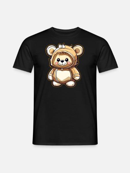 Cute Teddy Bear - Men's T-Shirt - black