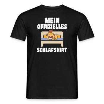 Schlafanzug Mops Mops-Liebhaber Geschenk - Männer T-Shirt - Schwarz - Vorne - AI Model Male 178 light (178cm)