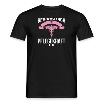 Pflegekraft Beruf Krankenpflege Geschenk - Männer T-Shirt - Schwarz - Vorne - AI Model Male 178 light (178cm)