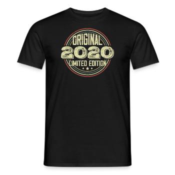 2020 Fêtes D’anniversaire, Un Millésime Légendaire - T-shirt homme - noir - Devant - AI Model Male 178 light (178cm)