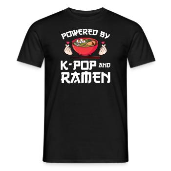 Südkorea k-pop Südkorea Geschenk - Männer T-Shirt - Schwarz - Vorne - AI Model Male 178 light (178cm)