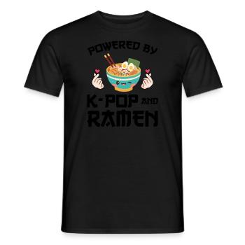 Südkorea k-pop Südkorea Geschenk - Männer T-Shirt - Schwarz - Vorne - AI Model Male 178 light (178cm)