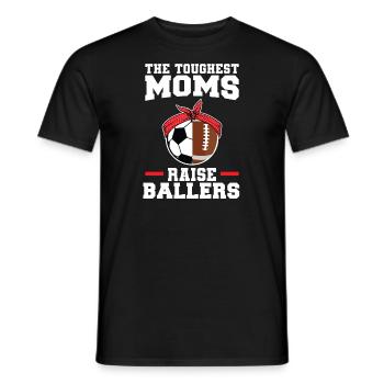 baller fussball baller Geschenk - Männer T-Shirt - Schwarz - Vorne - AI Model Male 178 light (178cm)