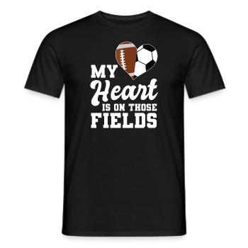 baller fussball baller Geschenk - Männer T-Shirt - Schwarz - Vorne - AI Model Male 178 light (178cm)