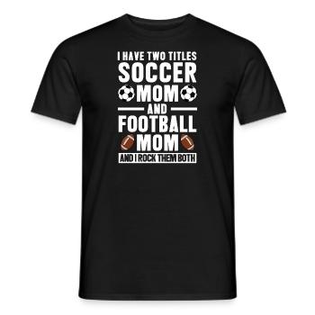 baller fussball baller Geschenk - Männer T-Shirt - Schwarz - Vorne - AI Model Male 178 light (178cm)