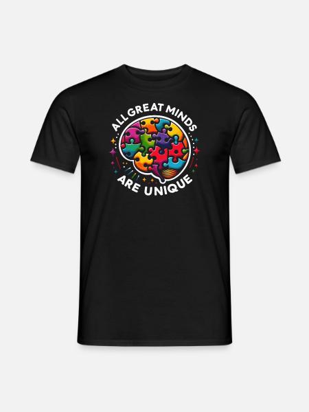 Neurodiversität Spruch - Männer T-Shirt - Schwarz