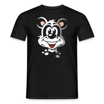 Portrait de panda comique drôle - T-shirt homme - noir - Devant - AI Model Male 178 light (178cm)