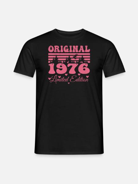 48. Geburtstagsgeschenk 1976 Frau | Geboren 1976 - Männer T-Shirt - Schwarz