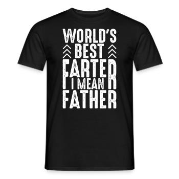 Dad Fathers Day Daddy Papa Funny Father´s Day - Men's T-Shirt - black - Front - AI Model Male 178 light (178cm)