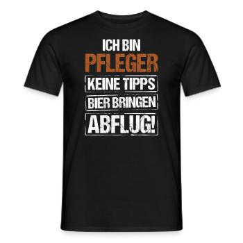 Je suis infirmière - apporte de la bière et pars - T-shirt homme - noir - Devant - AI Model Male 178 light (178cm)
