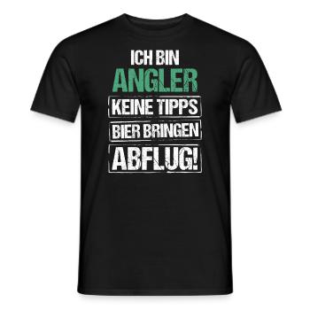 Je suis pêcheur - apportez de la bière et partez - T-shirt homme - noir - Devant - AI Model Male 178 light (178cm)