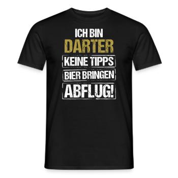 Je m'appelle Darter - apporte de la bière et décolle - T-shirt homme - noir - Devant - AI Model Male 178 light (178cm)