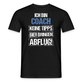 Je suis un entraîneur - Apportez de la bière et partez - T-shirt homme - noir - Devant - AI Model Male 178 light (178cm)