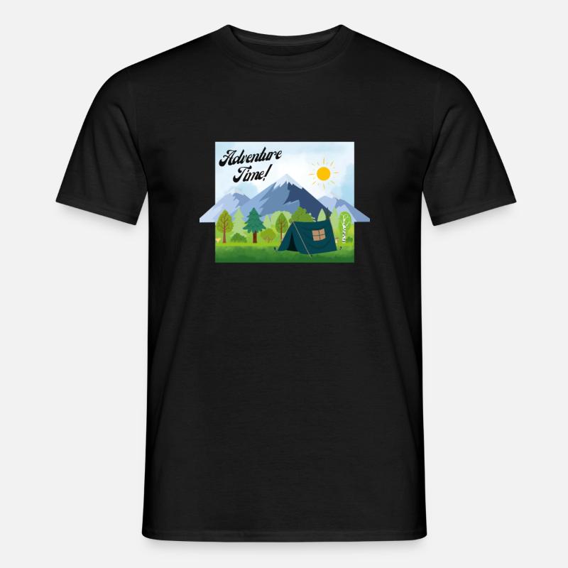 Abenteuer, Adventure Time - Männer T-Shirt - Schwarz