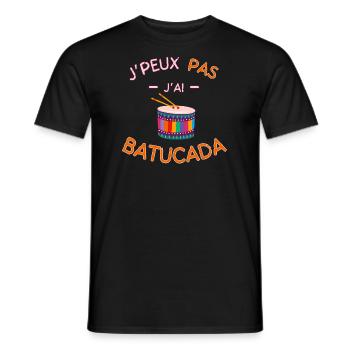 I can't I have Batucada - Men's T-Shirt - black - Front - AI Model Male 178 light (178cm)