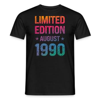 Limited Edition Birthday Party Vintage 1990's - Men's T-Shirt - black - Front - AI Model Male 178 light (178cm)