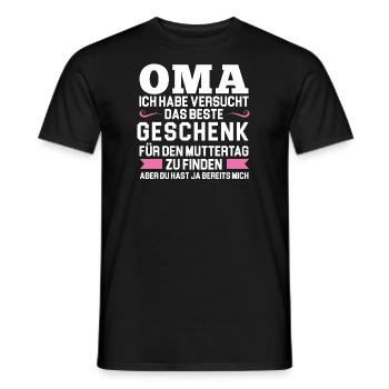 Oma Familie grossmuter Geschenk - Männer T-Shirt - Schwarz - Vorne - AI Model Male 178 light (178cm)