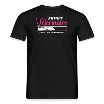 Zukünftige Tierärztin - Männer T-Shirt - Schwarz - Vorne - AI Model Male 178 light (178cm)