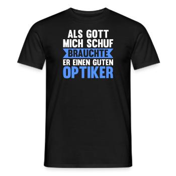 Optiker Beruf Augenoptiker Geschenk - Männer T-Shirt - Schwarz - Vorne - AI Model Male 178 light (178cm)