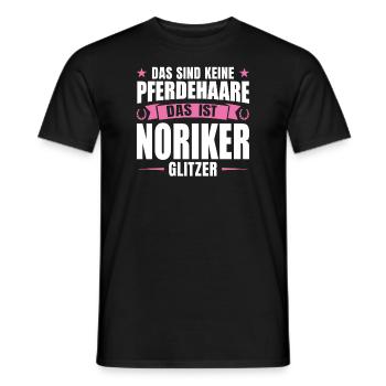 Noriker Pferd Reiter Geschenk - Männer T-Shirt - Schwarz - Vorne - AI Model Male 178 light (178cm)