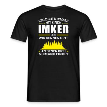 Imker Bienen Imkern Geschenk - Männer T-Shirt - Schwarz - Vorne - AI Model Male 178 light (178cm)