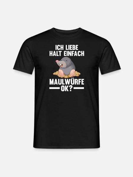 Maulwurf Garten Maulwürfe Geschenk - Männer T-Shirt - Schwarz