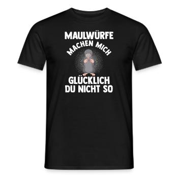 Maulwurf Garten Mole Geschenk - Männer T-Shirt - Schwarz - Vorne - AI Model Male 178 light (178cm)