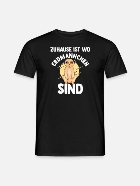 Erdmännchen Tier Erdmännchen Fan Geschenk - Männer T-Shirt - Schwarz
