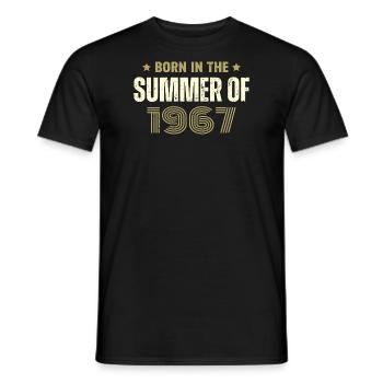 Millésime 1967 Cadeau D'anniversaire 1967 Vintage - T-shirt homme - noir - Devant - AI Model Male 178 light (178cm)